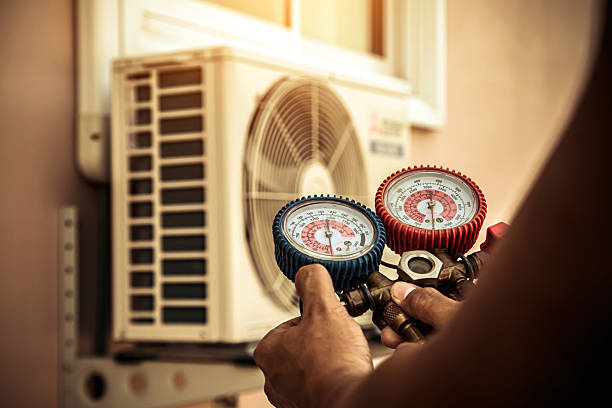 Professional Air Conditioning Service technician working in Basye, VA